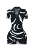 Downtown Baby Patterned Knit Romper